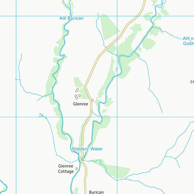 UK Topographic Maps North Ayrshire (NR92) digital map