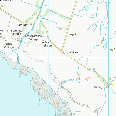 UK Topographic Maps North Ayrshire (NR92) digital map