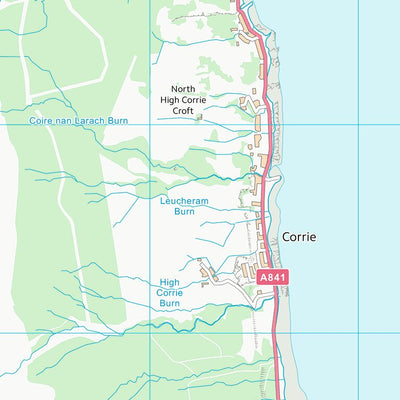 UK Topographic Maps North Ayrshire (NS04) digital map