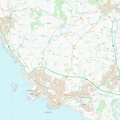 UK Topographic Maps North Ayrshire (NS24) digital map
