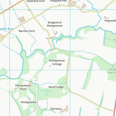 UK Topographic Maps North Ayrshire (NS34) digital map