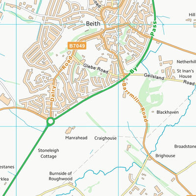 UK Topographic Maps North Ayrshire (NS35) digital map