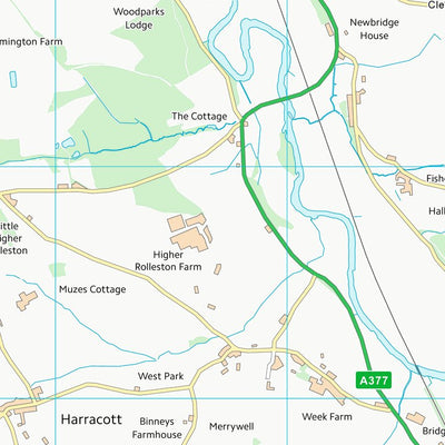 UK Topographic Maps North Devon District (SS52) digital map
