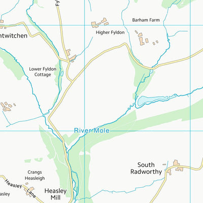 UK Topographic Maps North Devon District (SS73) digital map