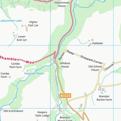 UK Topographic Maps North Devon District (SS74) digital map
