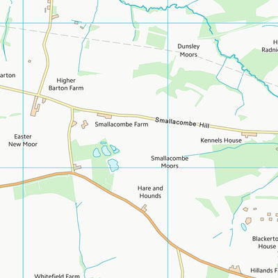 UK Topographic Maps North Devon District (SS82) digital map