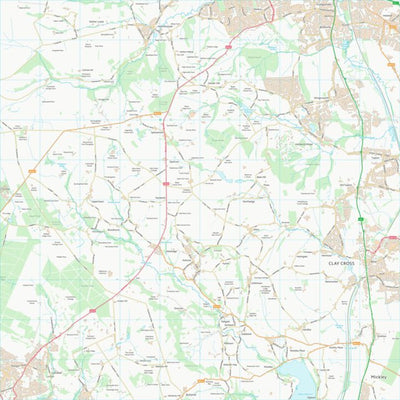 UK Topographic Maps North East Derbyshire District (SK36) digital map