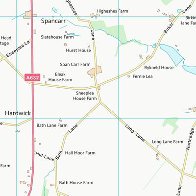 UK Topographic Maps North East Derbyshire District (SK36) digital map