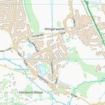 UK Topographic Maps North East Derbyshire District (SK36) digital map