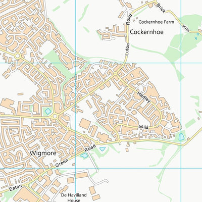 UK Topographic Maps North Hertfordshire District (TL12) digital map