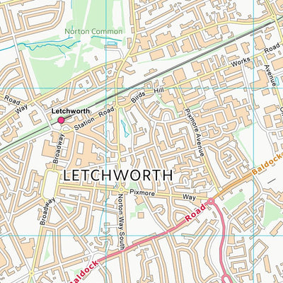 UK Topographic Maps North Hertfordshire District (TL23) digital map