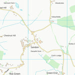 UK Topographic Maps North Hertfordshire District (TL33) digital map