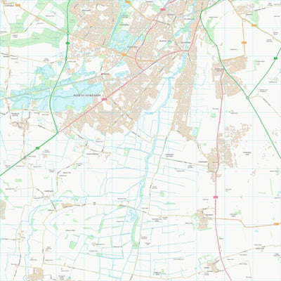 UK Topographic Maps North Kesteven District (SK96) digital map