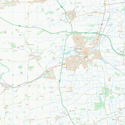 UK Topographic Maps North Kesteven District (TF04) digital map