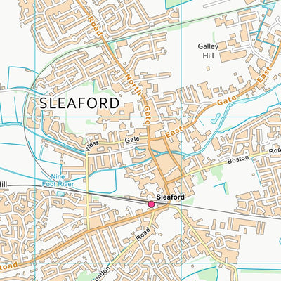 UK Topographic Maps North Kesteven District (TF04) digital map