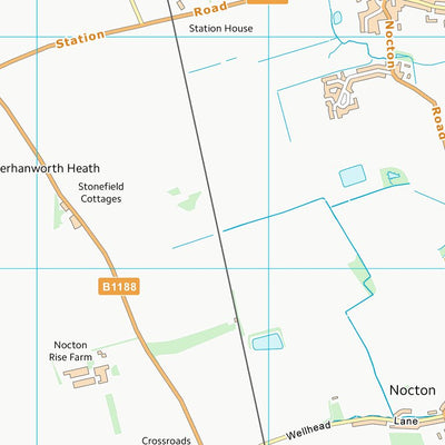 UK Topographic Maps North Kesteven District (TF06) digital map