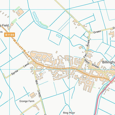 UK Topographic Maps North Kesteven District (TF15) digital map