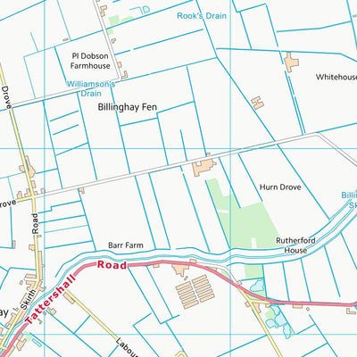 UK Topographic Maps North Kesteven District (TF15) digital map