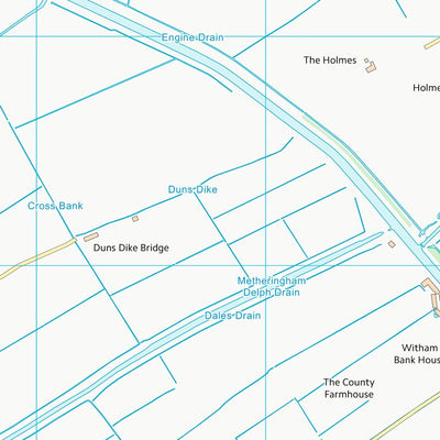 UK Topographic Maps North Kesteven District (TF16) digital map