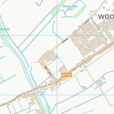 UK Topographic Maps North Kesteven District (TF16) digital map