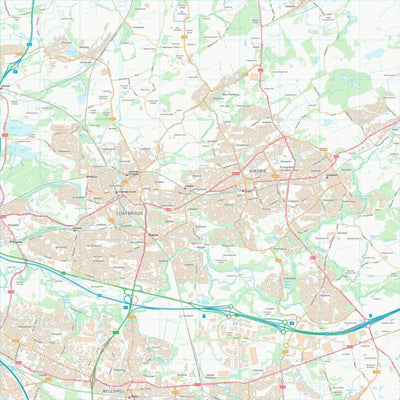 UK Topographic Maps North Lanarkshire (NS76) digital map