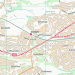 UK Topographic Maps North Lanarkshire (NS76) digital map