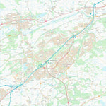 UK Topographic Maps North Lanarkshire (NS77) digital map