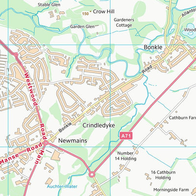 UK Topographic Maps North Lanarkshire (NS85) digital map