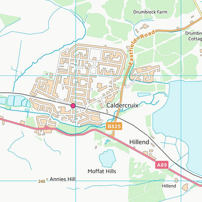 UK Topographic Maps North Lanarkshire (NS86) digital map