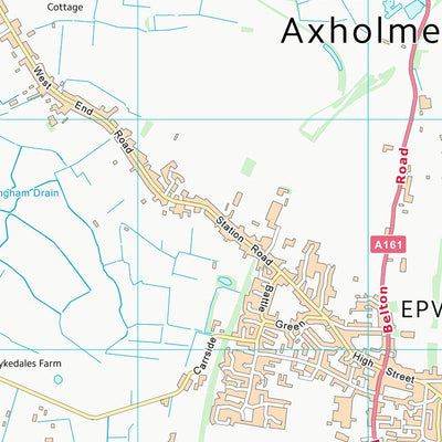 UK Topographic Maps North Lincolnshire (B) (SE70) digital map