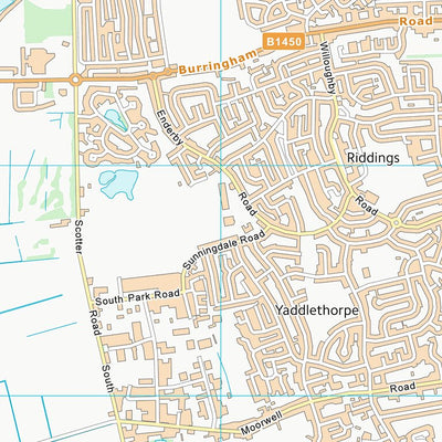 UK Topographic Maps North Lincolnshire (B) (SE80) digital map