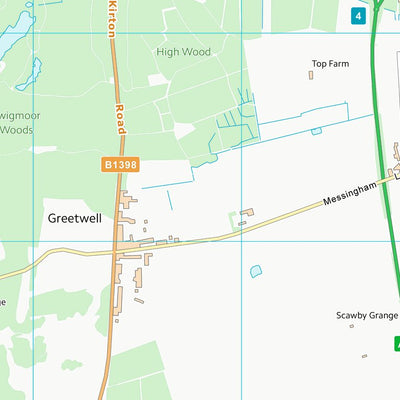 UK Topographic Maps North Lincolnshire (B) (SE90) digital map