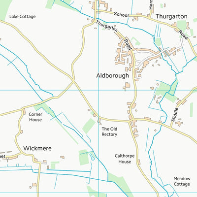 UK Topographic Maps North Norfolk District (TG13) digital map