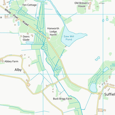 UK Topographic Maps North Norfolk District (TG23) digital map