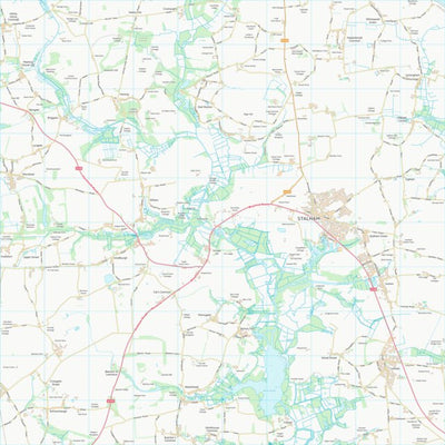 UK Topographic Maps North Norfolk District (TG32) digital map