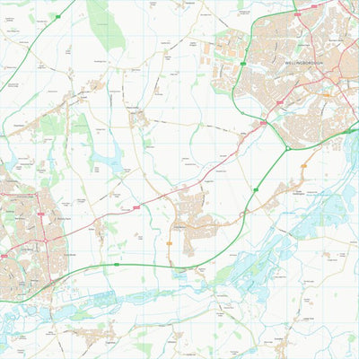 UK Topographic Maps North Northamptonshire (SP86) digital map