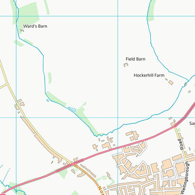 UK Topographic Maps North Northamptonshire (SP86) digital map