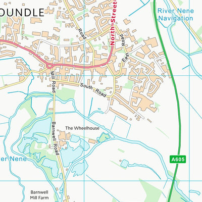 UK Topographic Maps North Northamptonshire (TL08) digital map