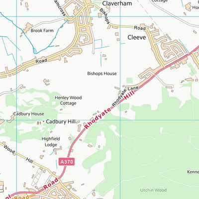 UK Topographic Maps North Somerset (ST46) digital map