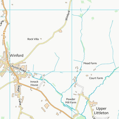 UK Topographic Maps North Somerset (ST56) digital map