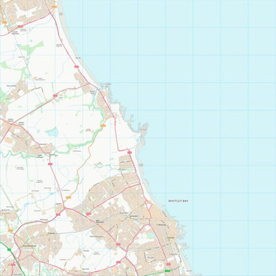 UK Topographic Maps North Tyneside District (B) (NZ37) digital map