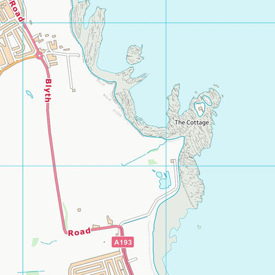 UK Topographic Maps North Tyneside District (B) (NZ37) digital map
