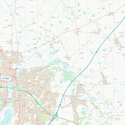 UK Topographic Maps North Warwickshire District (B) (SK20) digital map