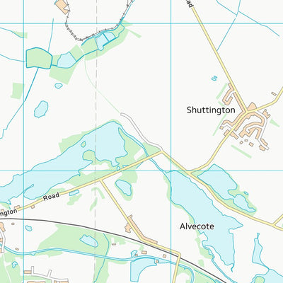 UK Topographic Maps North Warwickshire District (B) (SK20) digital map