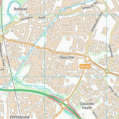 UK Topographic Maps North Warwickshire District (B) (SK20) digital map