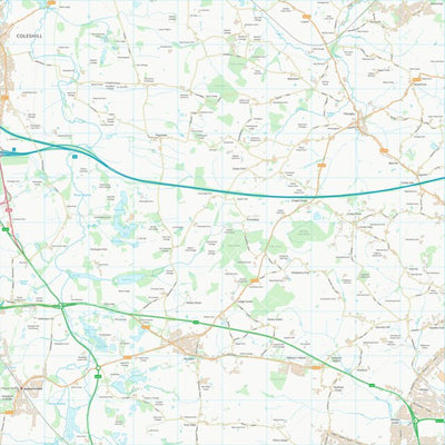 UK Topographic Maps North Warwickshire District (B) (SP28) digital map