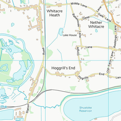 UK Topographic Maps North Warwickshire District (B) (SP29) digital map