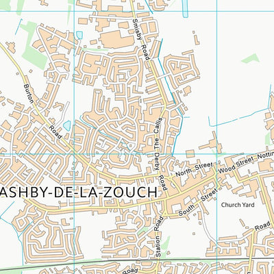 UK Topographic Maps North West Leicestershire District (SK31) digital map