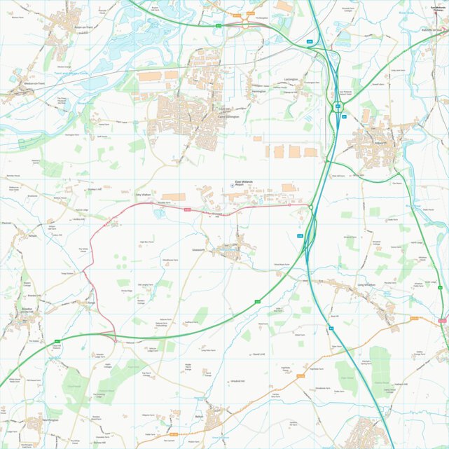 North West Leicestershire District (SK42) Map by UK Topographic Maps ...