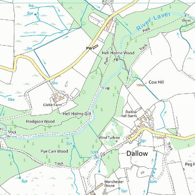 UK Topographic Maps North Yorkshire 18 (1:10,000) digital map
